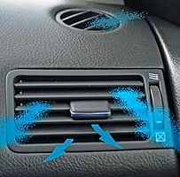Illustration of air flowing from a car dashboard vent