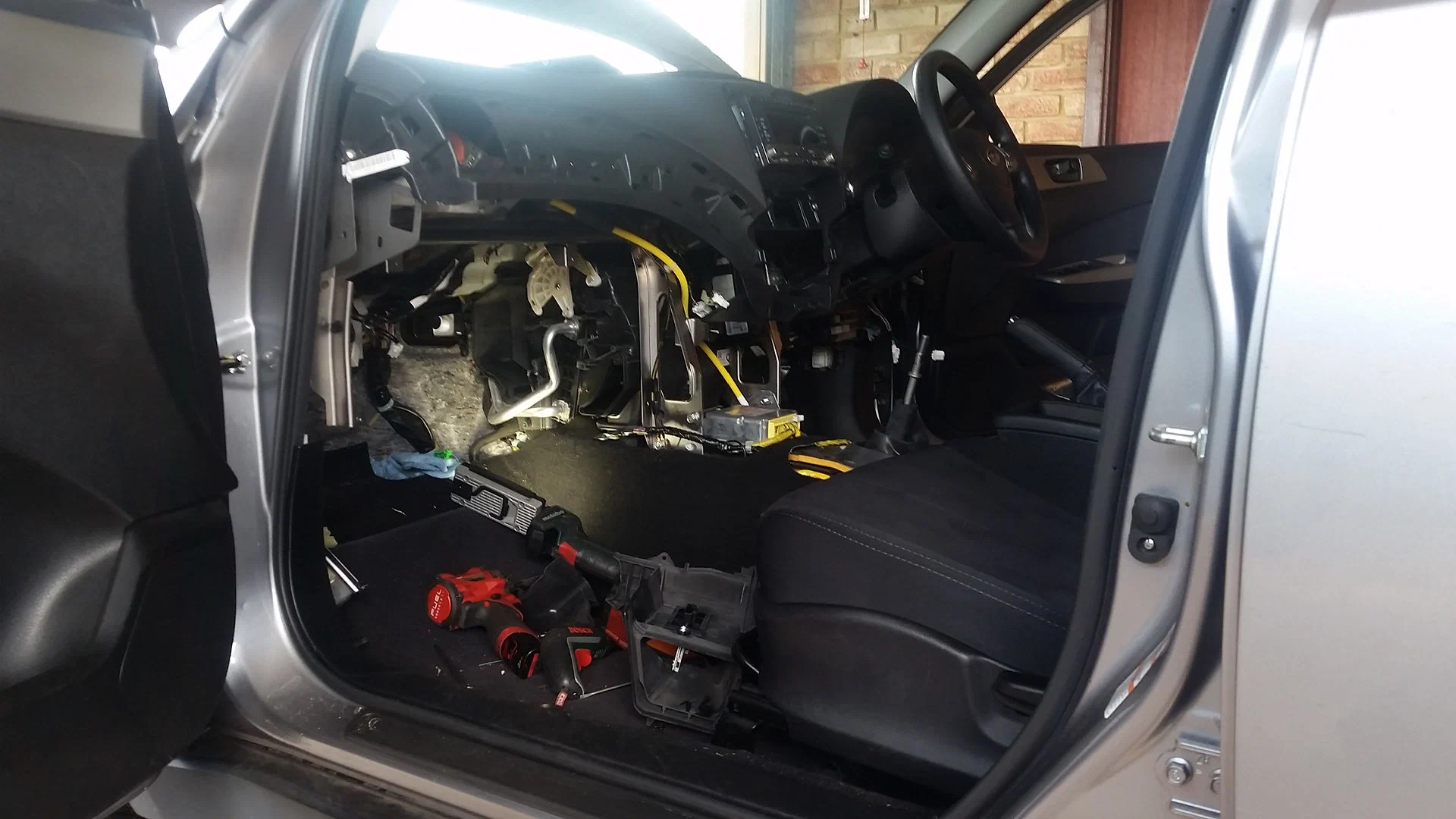 Subaru Forester dashboard removed for evaporator access | atmechanical | Perth